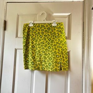 Floral Yellow Skirt
